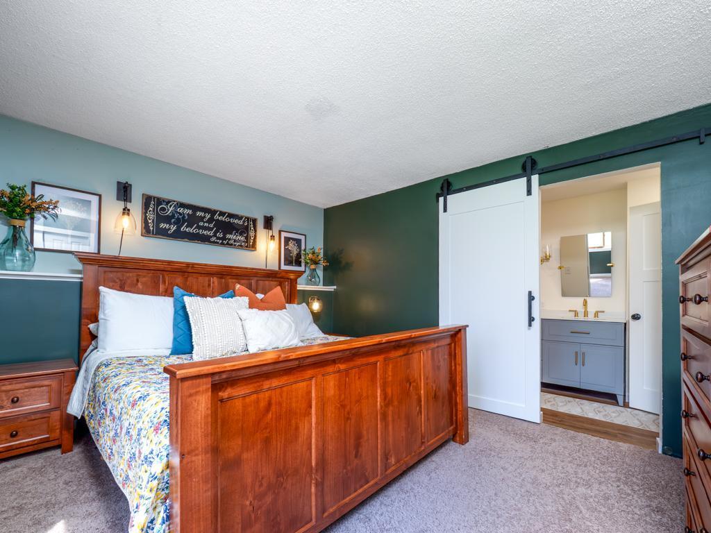 Barn door for primary bathroom.