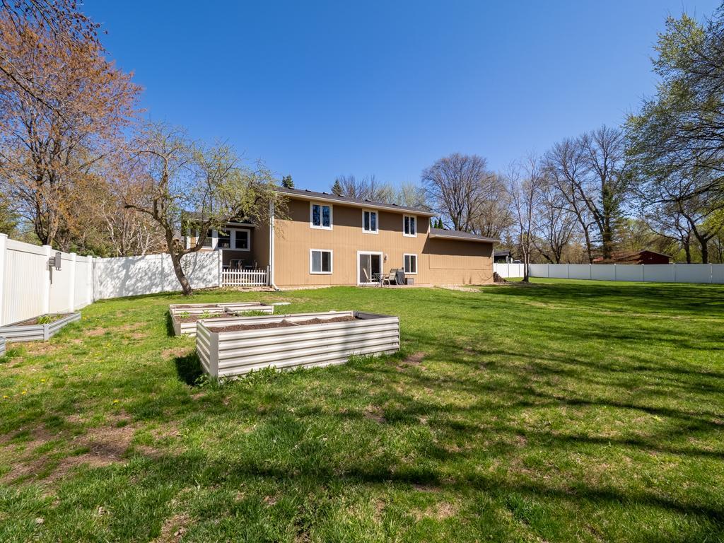 Nice raised bed gardens.