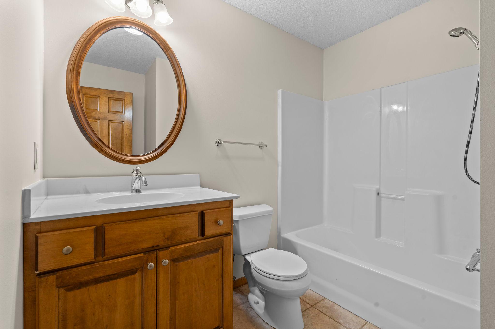 Additional full bathroom on the main level.