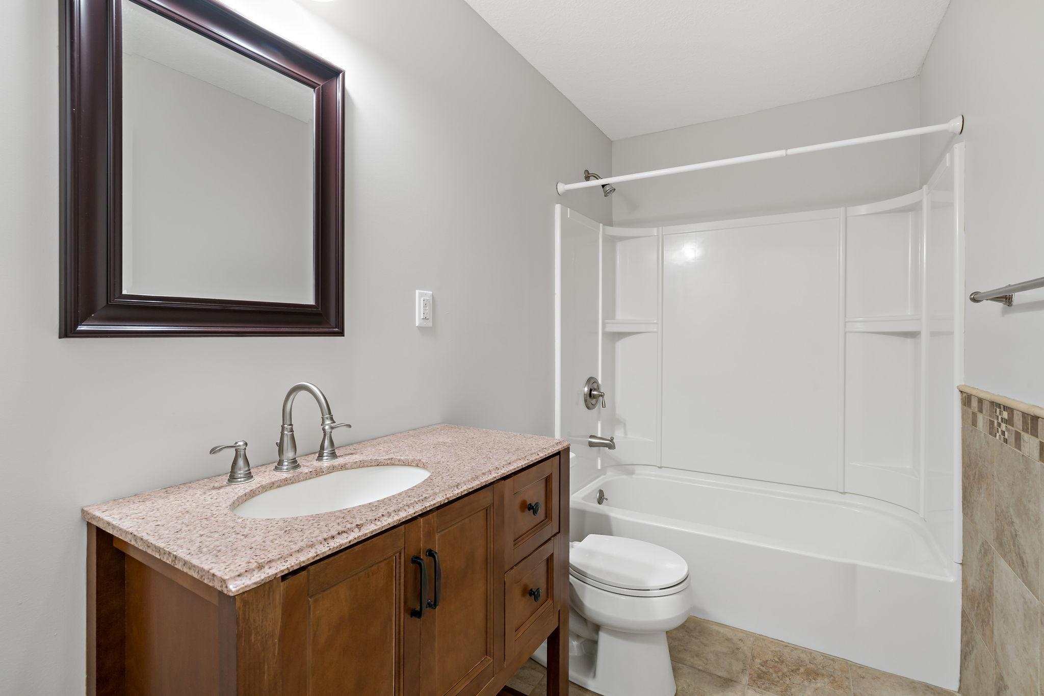 Full lower level bathroom