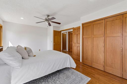 French paneled doors create an open atmosphere.