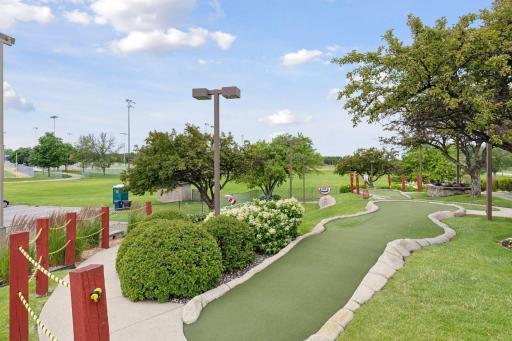 "Recreational opportunities are enhanced by two privately owned and operated amenities located at Dred Scott Playfield." This includes a mini-golf course, and batting cages.