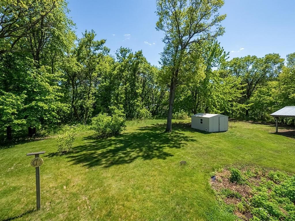Large private yard