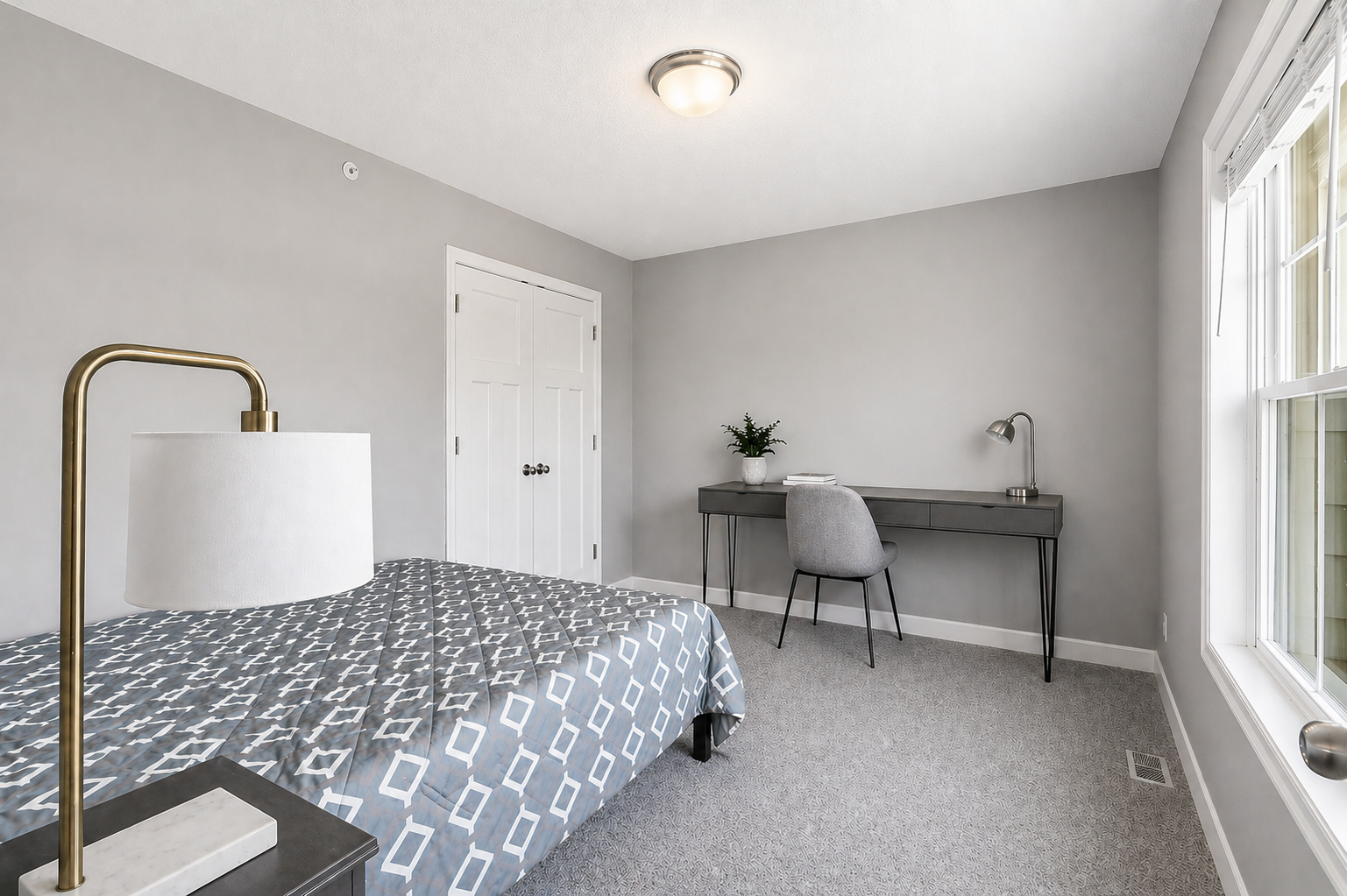 Bedroom #3 ( contains digital staging with desk)