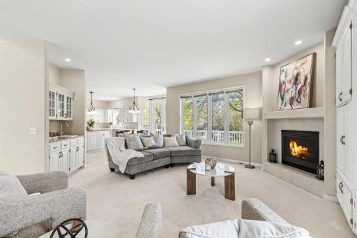 Updated main-level carpet and refreshed interior paint