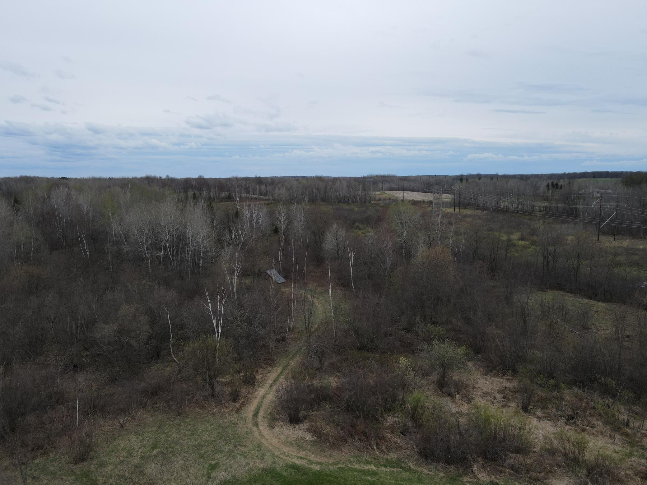 Main trail headed South into the land
