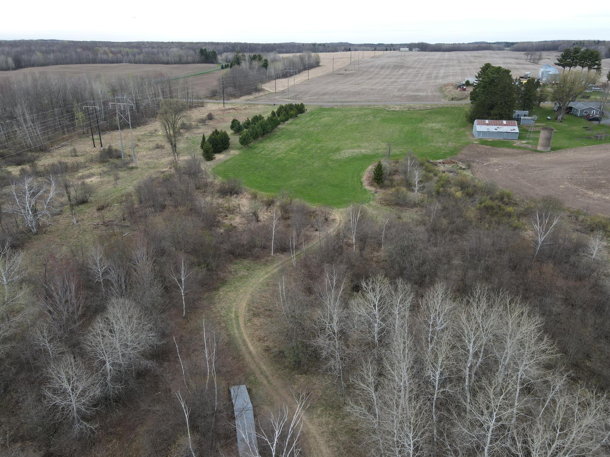 Facing North toward Silo Road