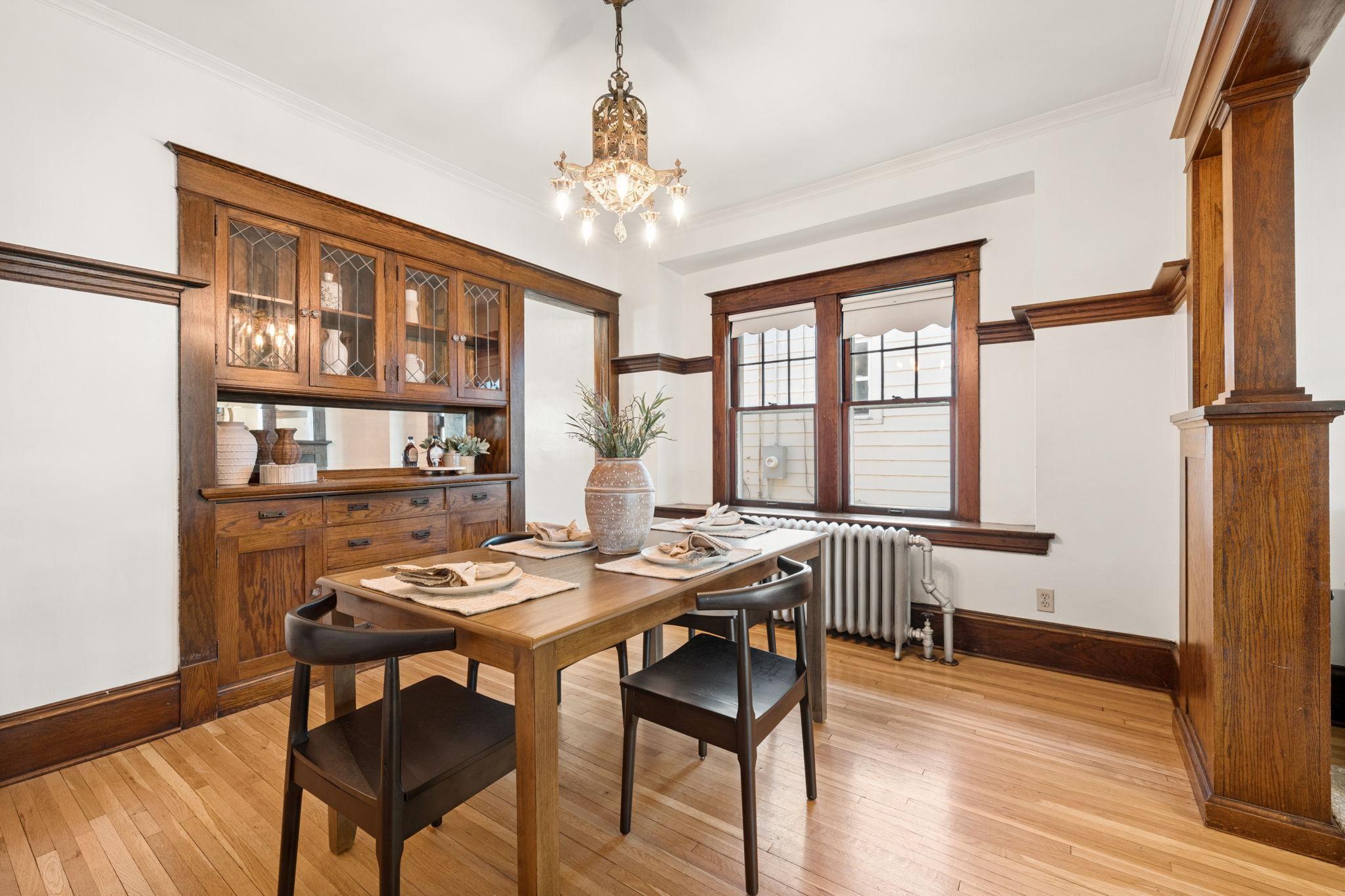 The formal dining room is perfect for both entertaining and everyday living.
