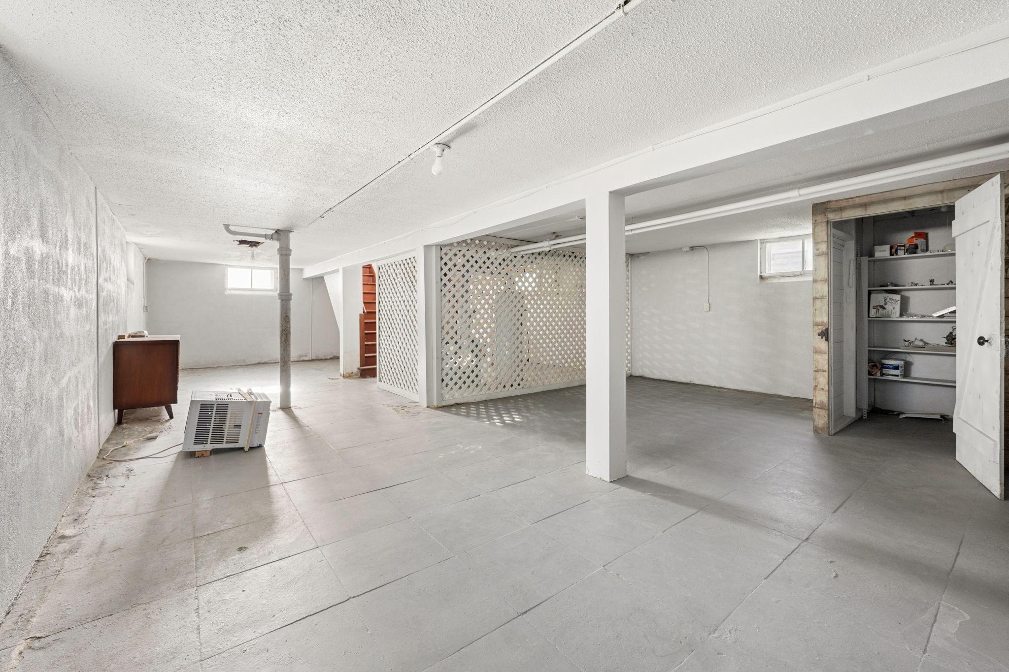 Room for additional living space, workout space or storage!
