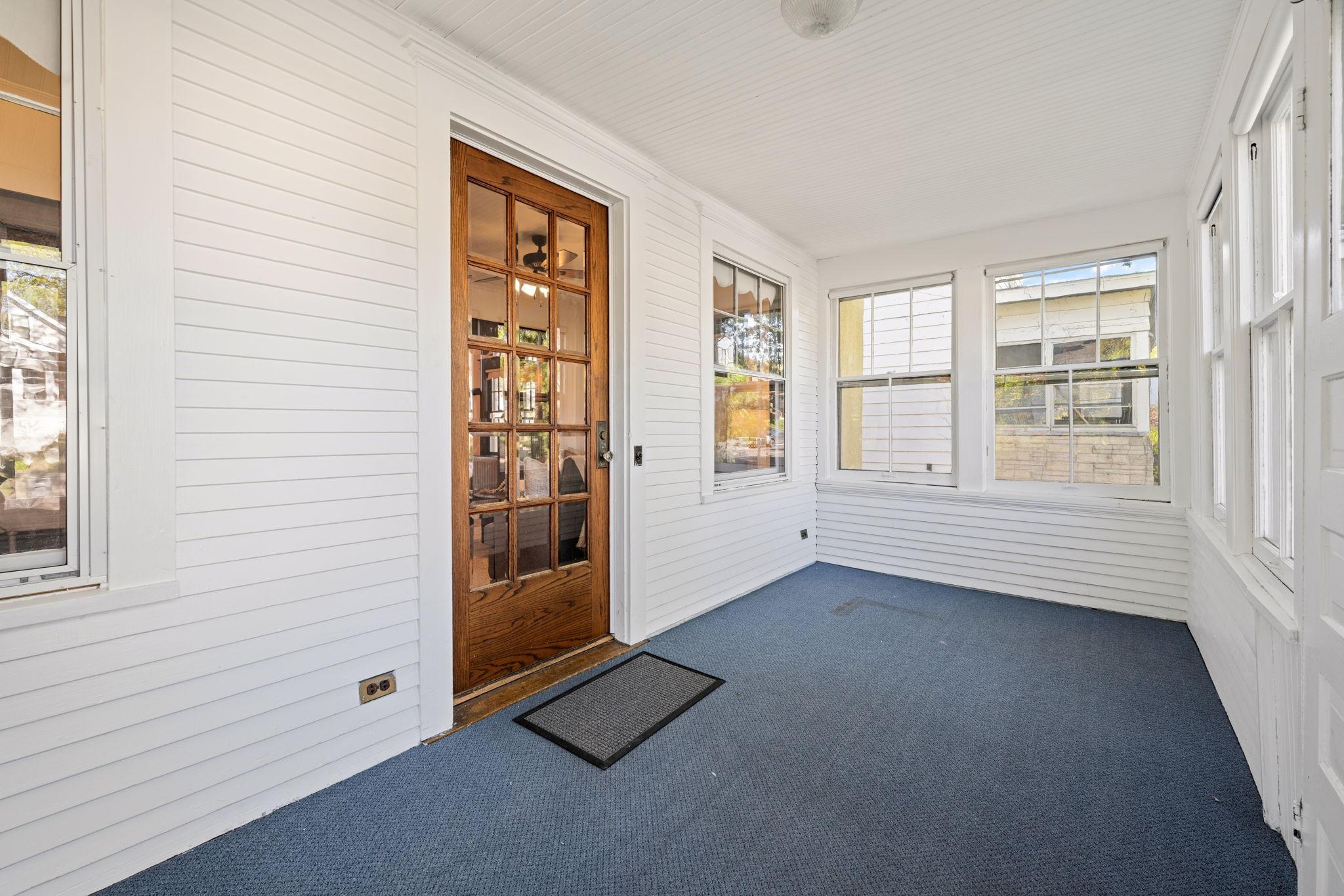 Enjoy morning coffee on your covered front porch.