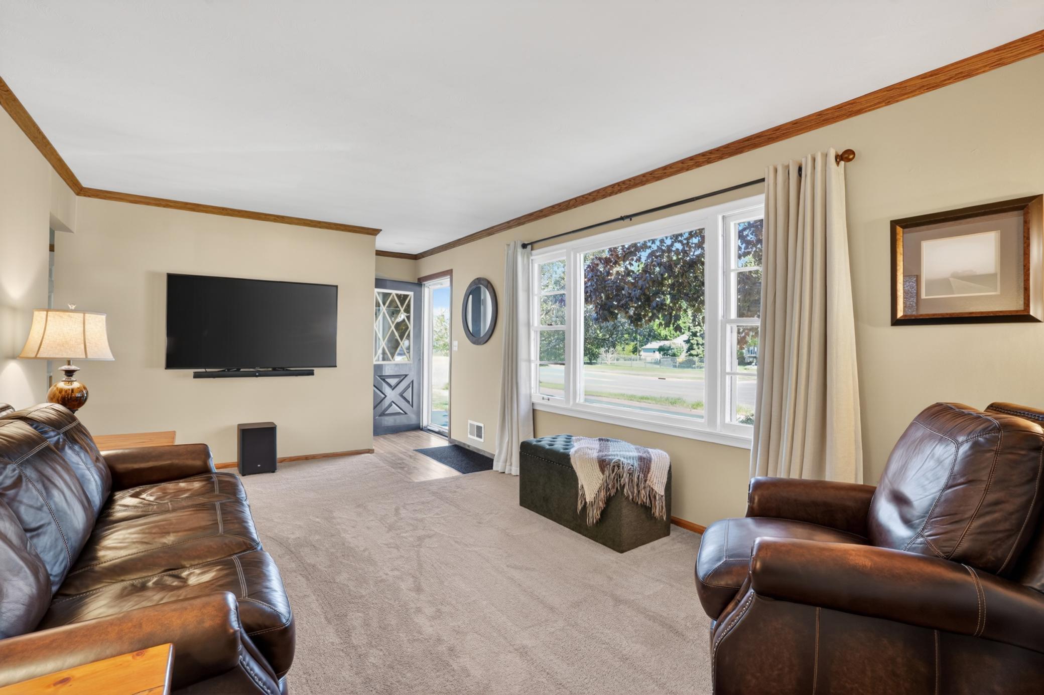Bright main level living room