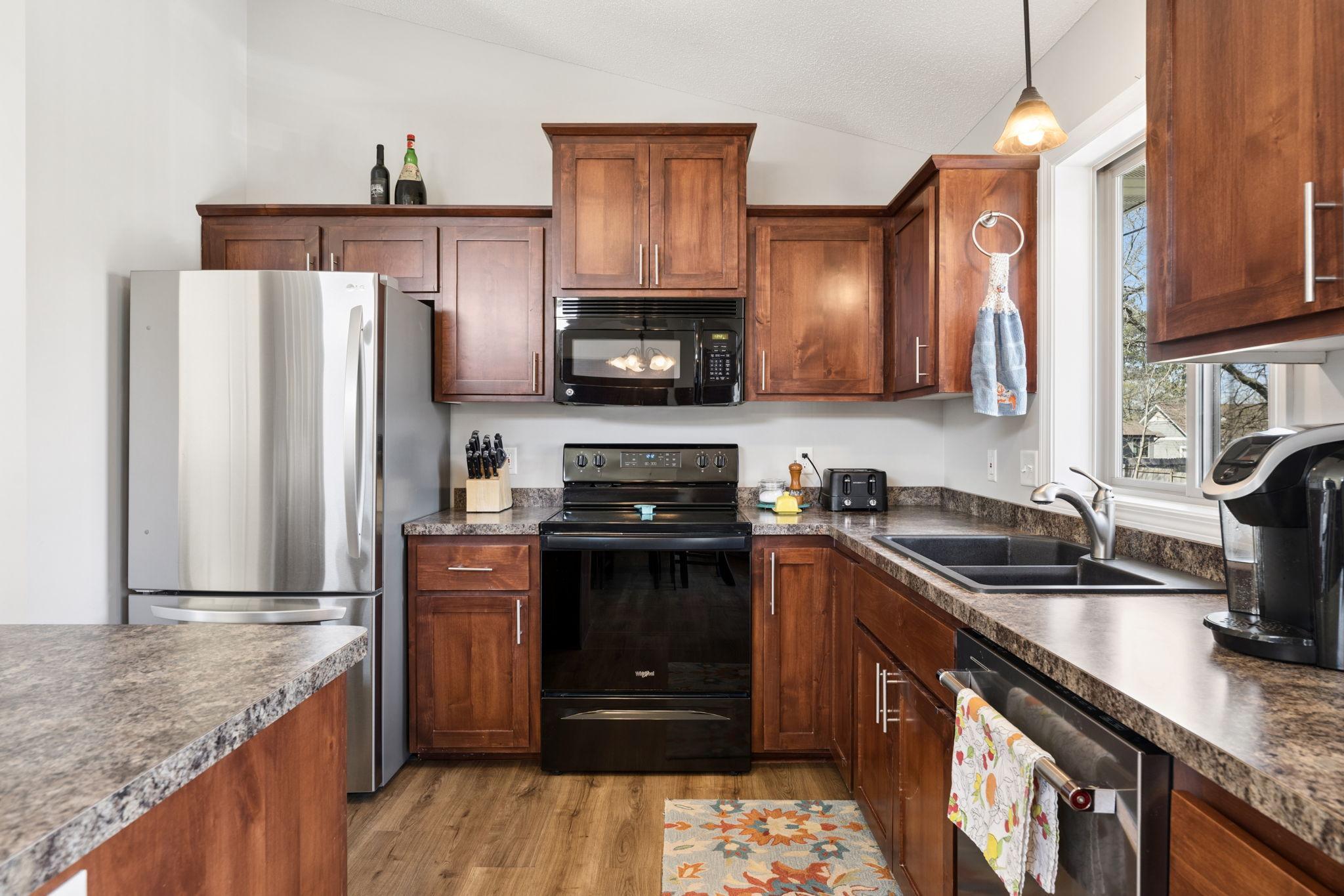 Beautiful, functional kitchen with lots of cabinet space!
