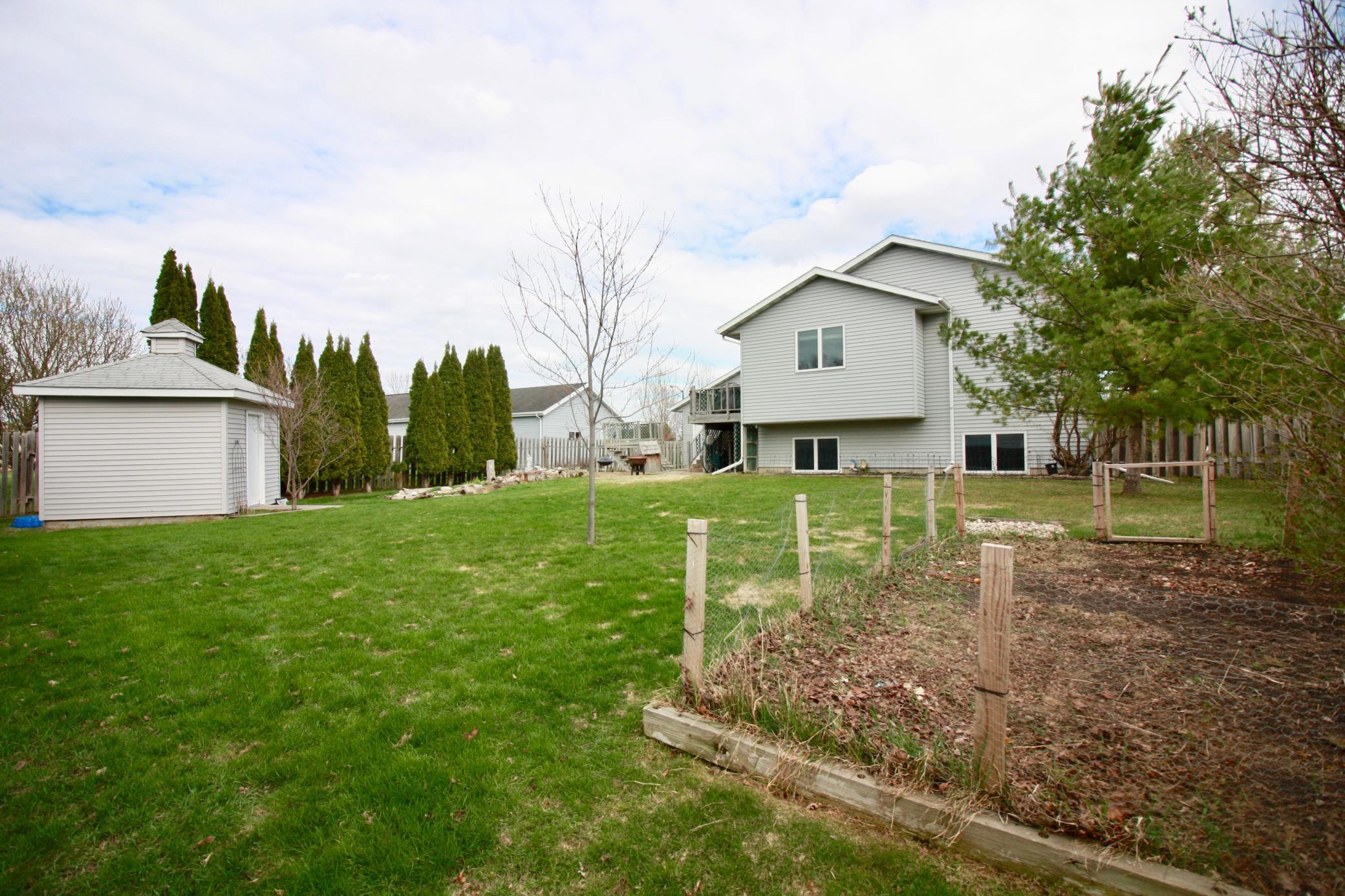 Rear view with garden area
