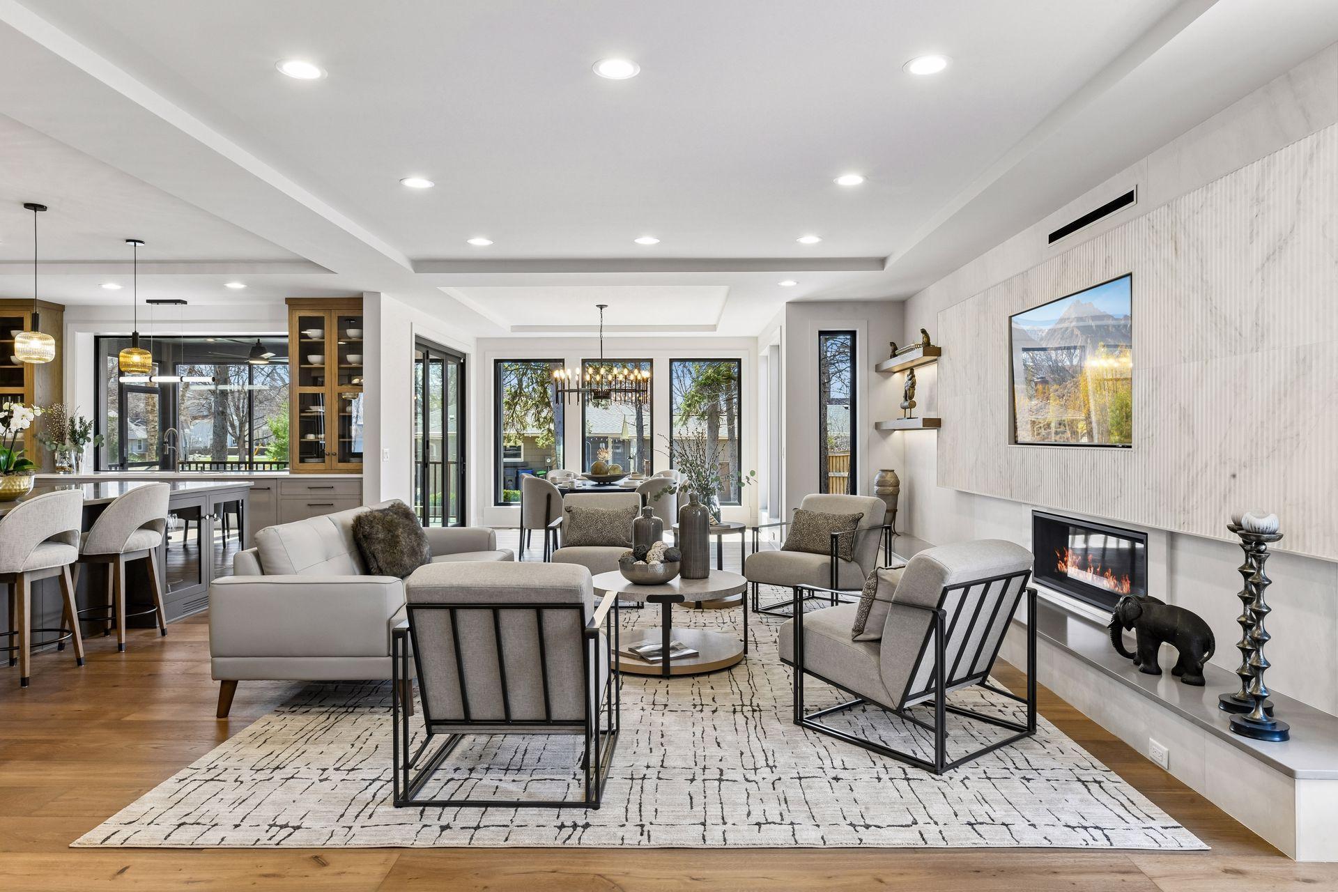 Open main floor great room.