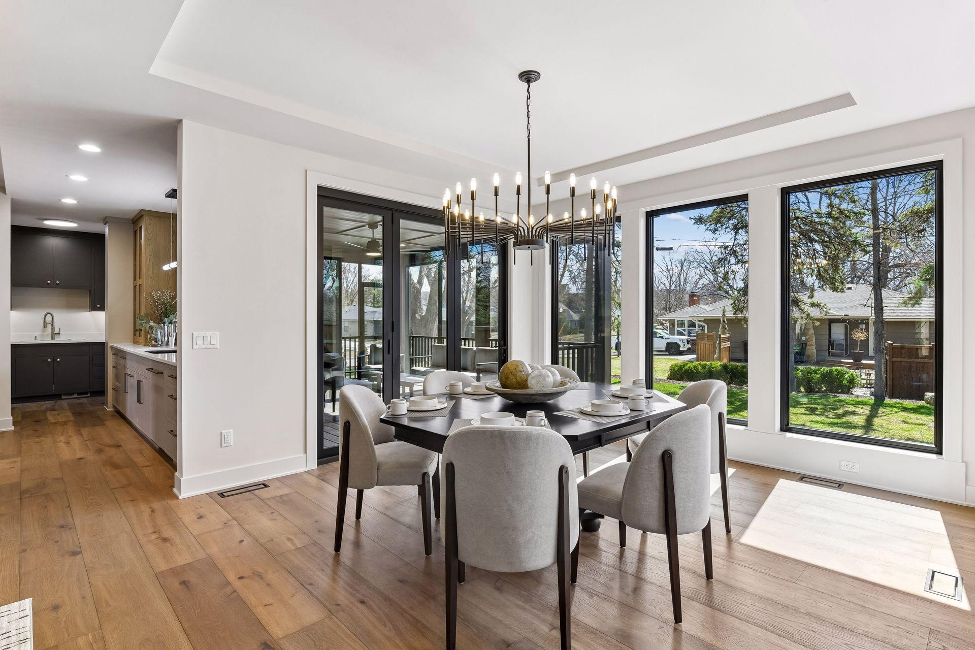 Sun drenched dining area.