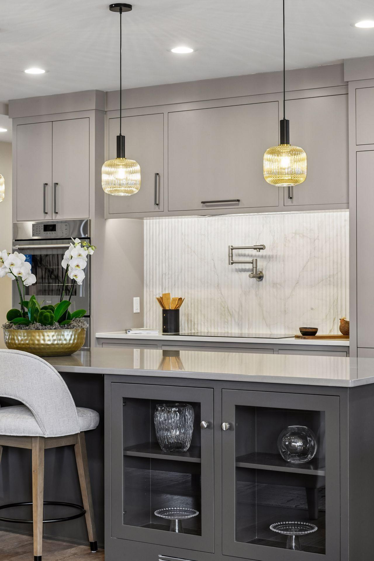 Center Island kitchen built-ins.