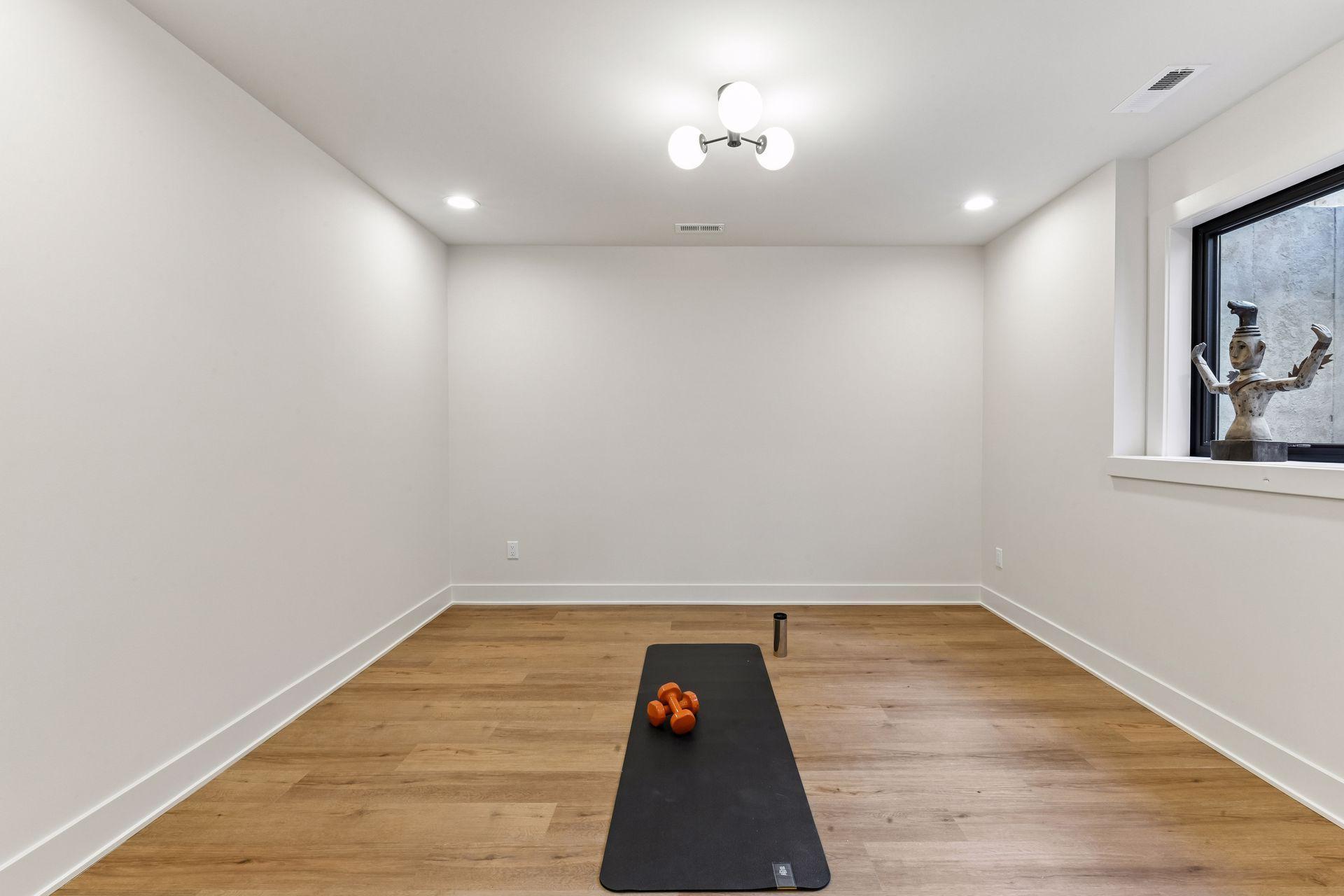 Lower level flex room.