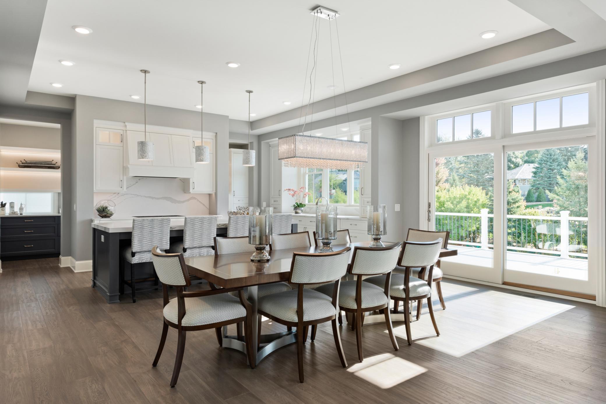 Dining room right off the kitchen