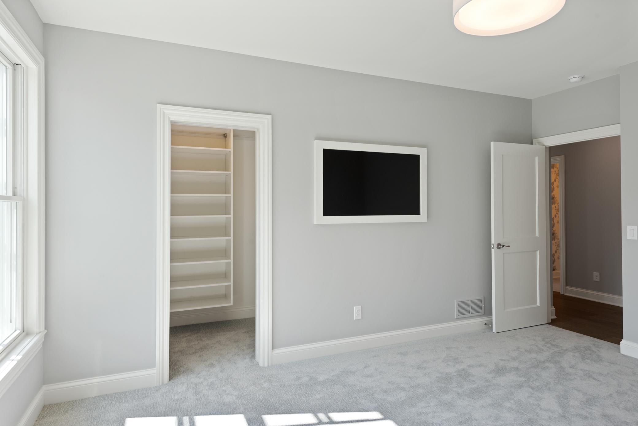 Fourth bedroom on the lower level with closet space