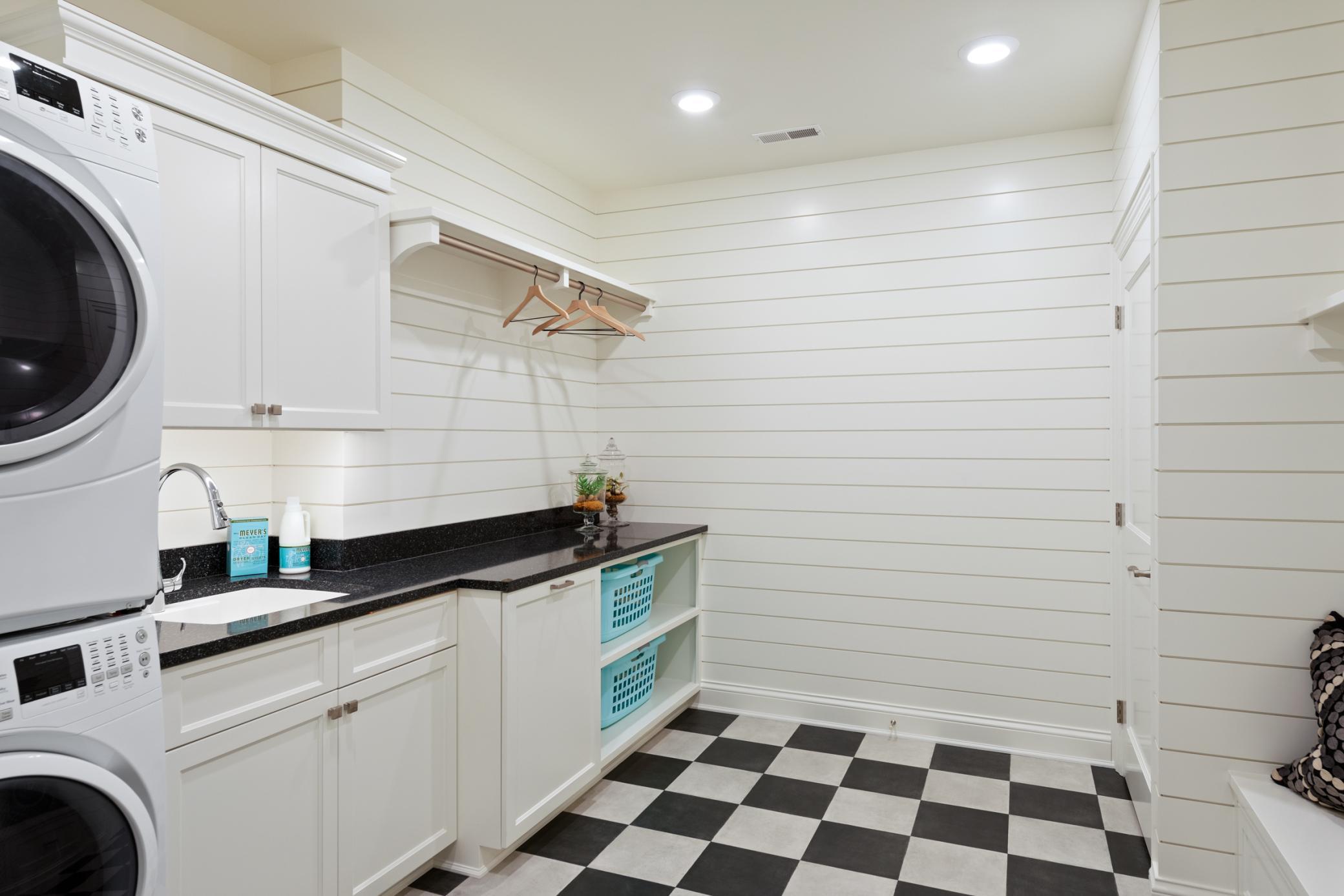 Lower level laundry room