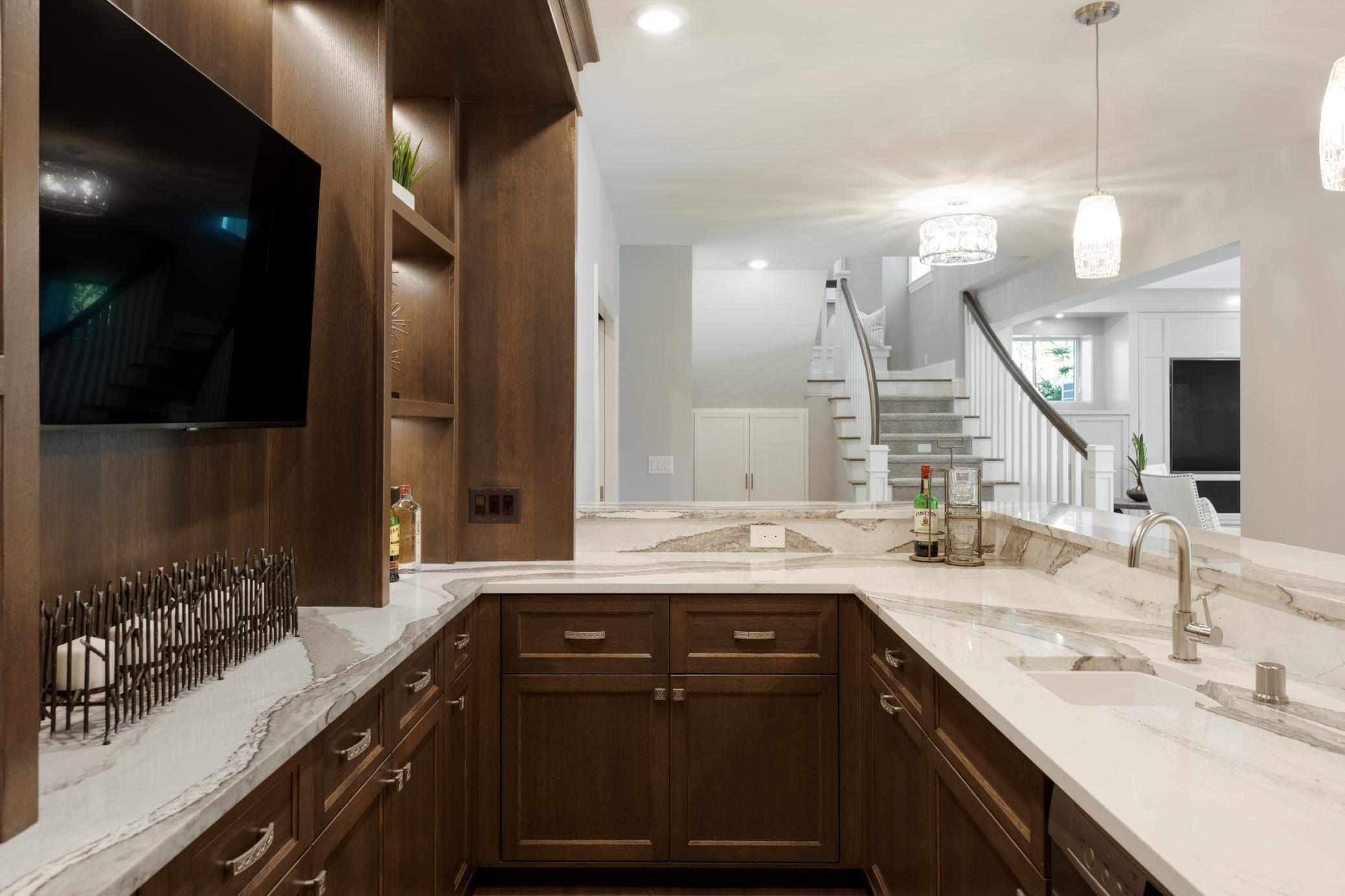 Plenty of cabinet and counter space