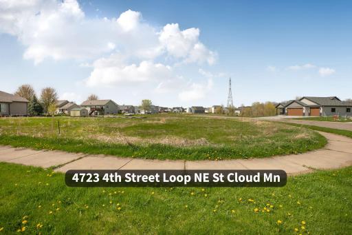 Level corner lot, one of large in the neigbhorhood!