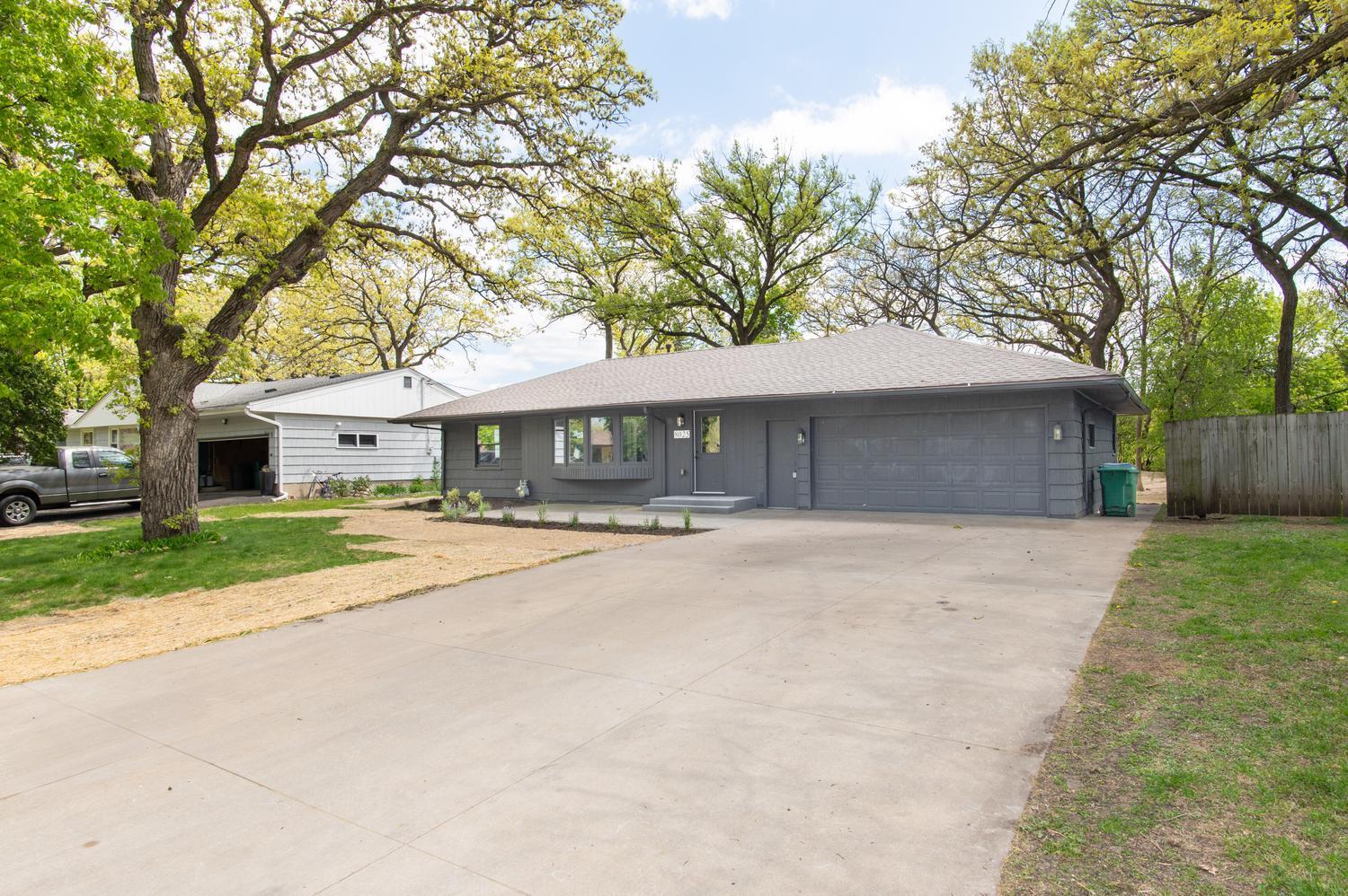 Large concrete driveway