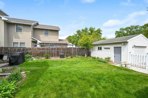 Semi-private backyard will be welcomed for entertaining family and friends
