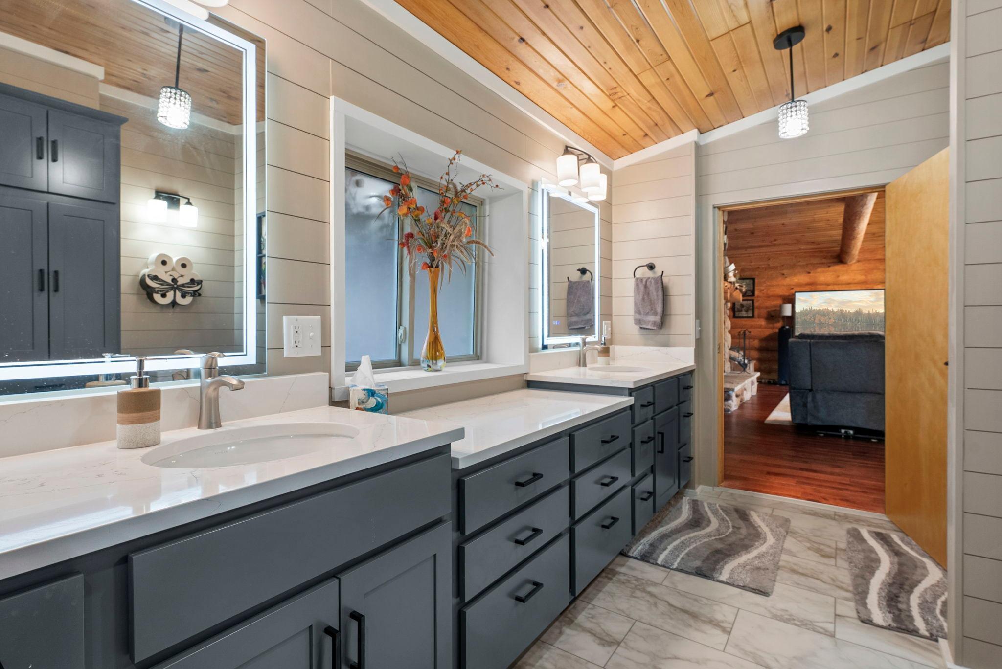 Brand new updated bathroom on the main floor