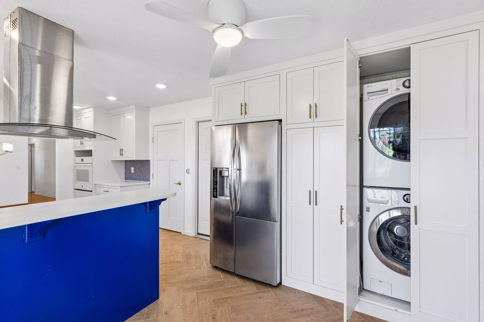 Surprise- there is also main floor laundry up here!