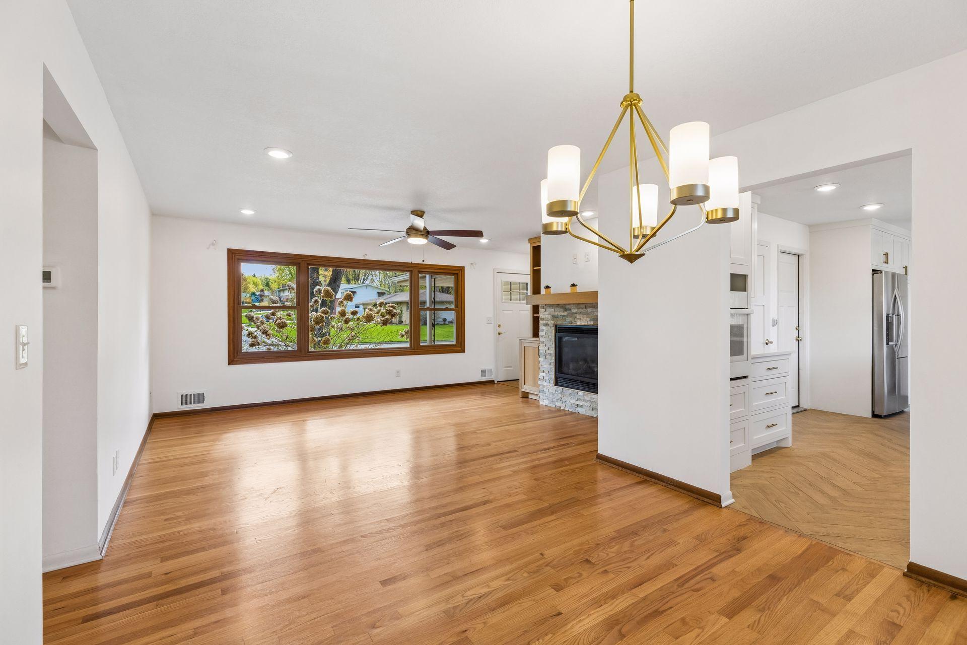 The home has a great flow and openness.