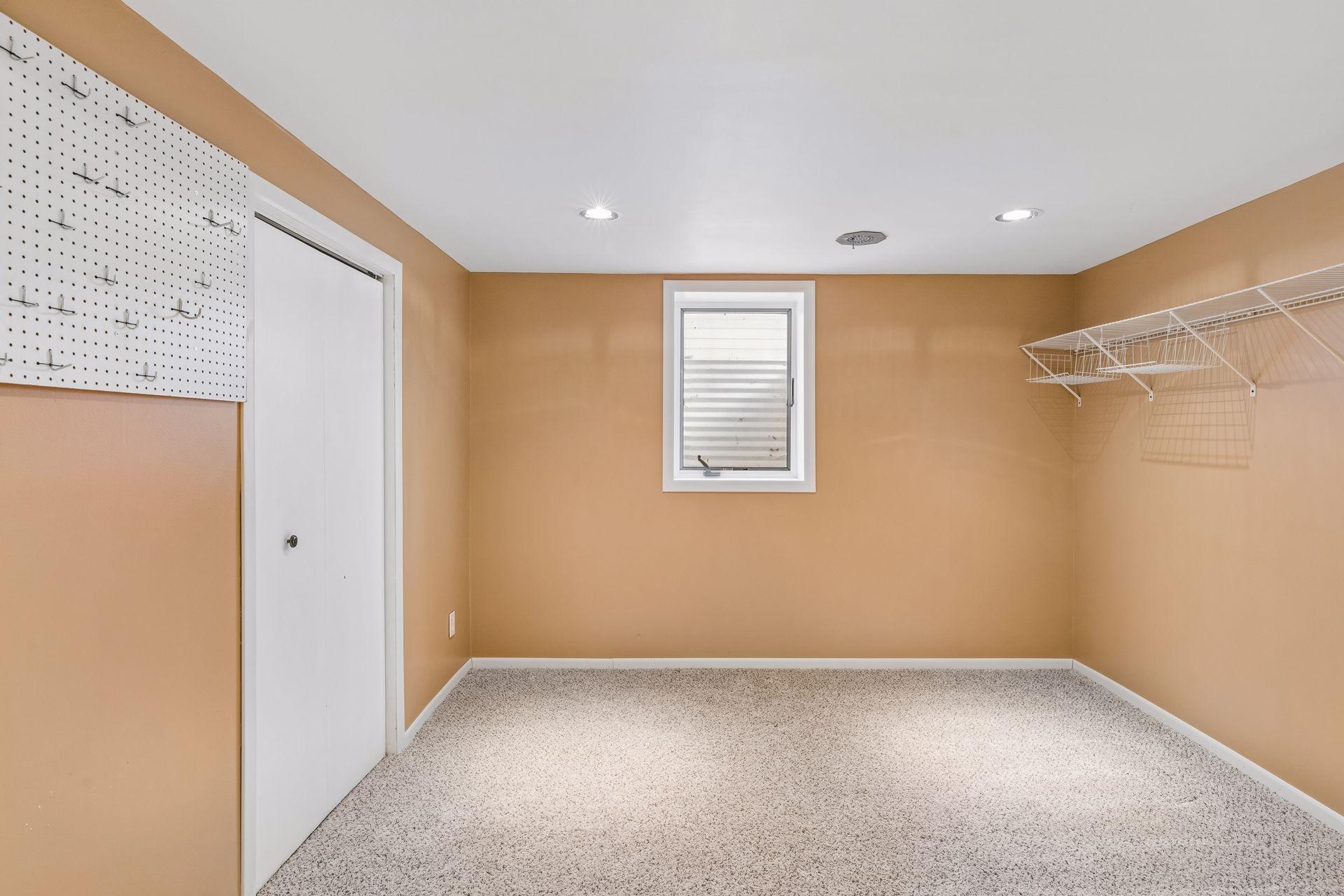 The lower level 3rd bedroom is a great size.