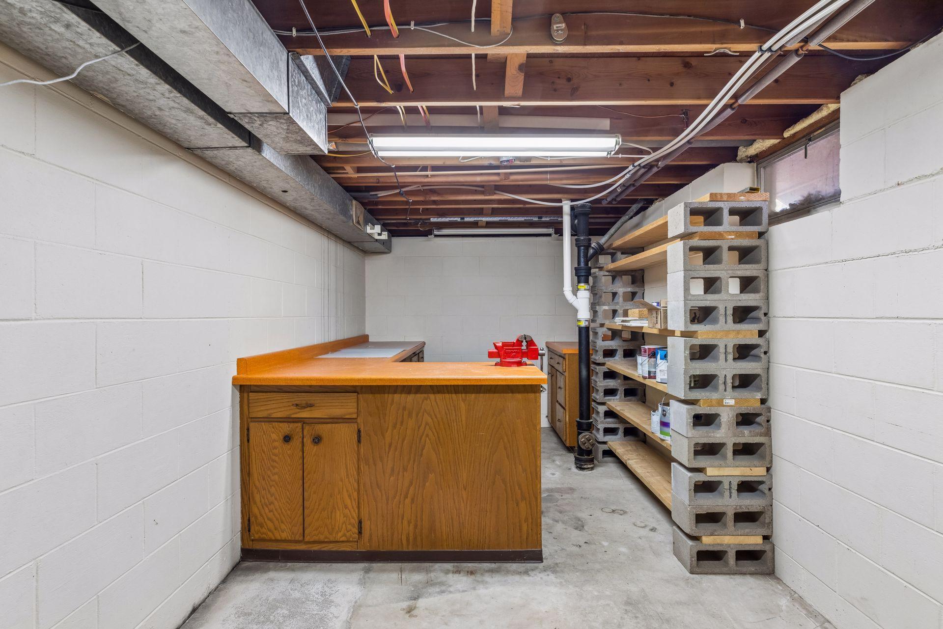 Yet another surprise is this fabulous workshop space.