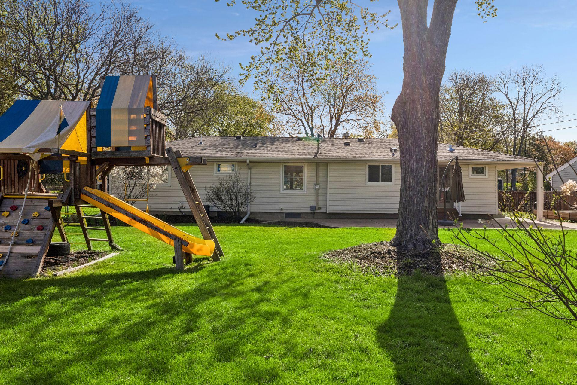 The playset stays!