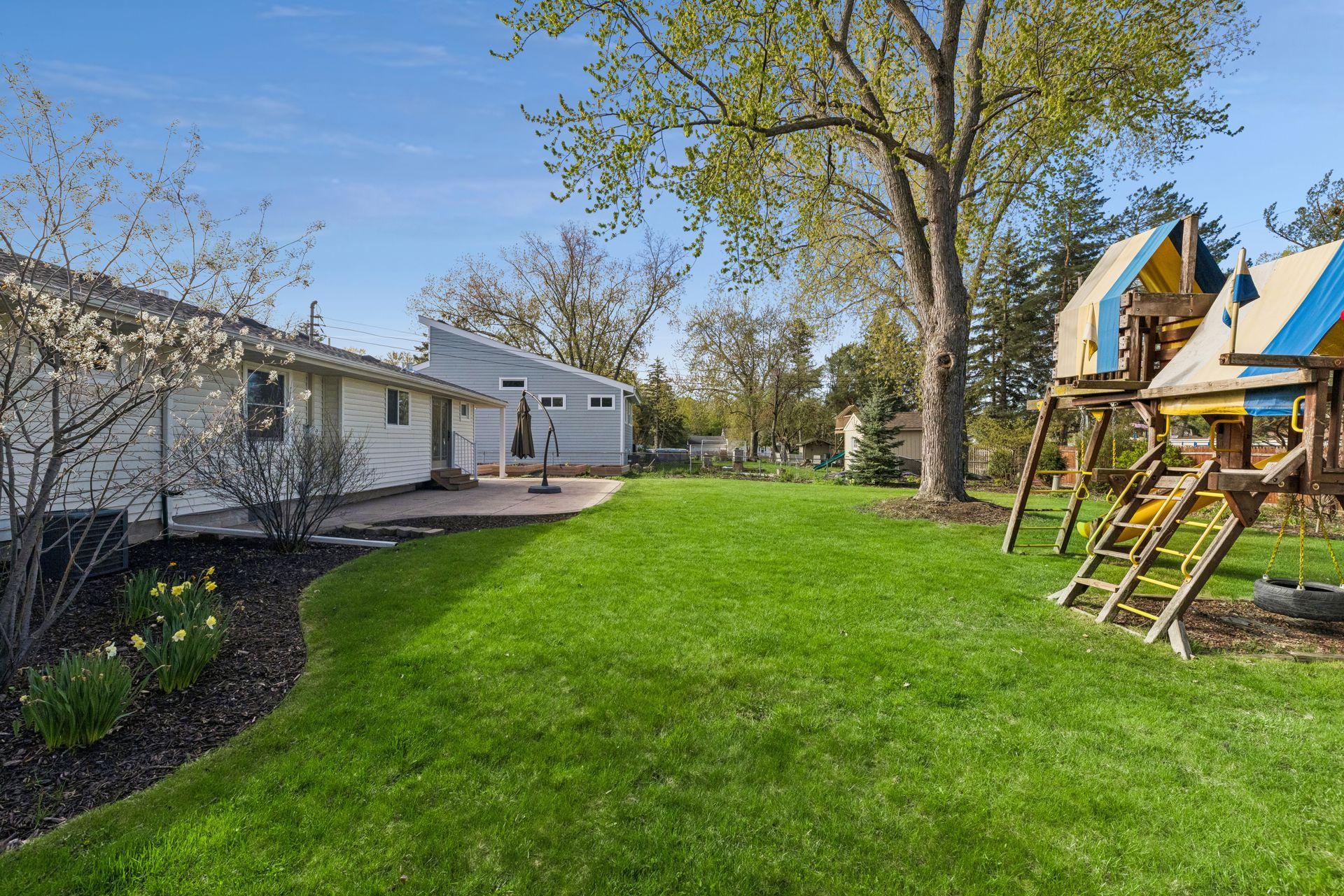 The yard is also fully fenced.