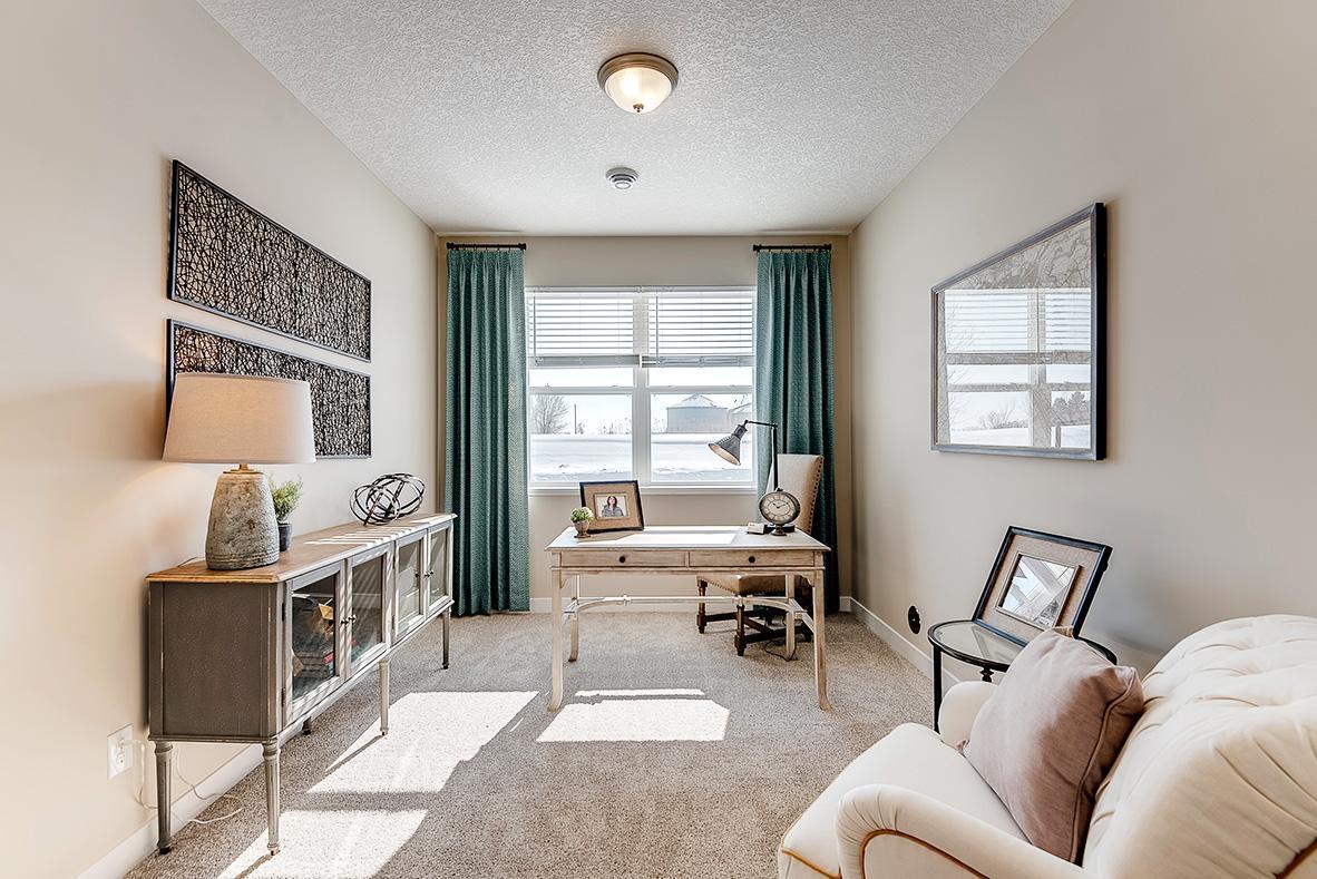Example of the 3rd bedroom. Model photo. Options and colors will vary in our available inventory homes.