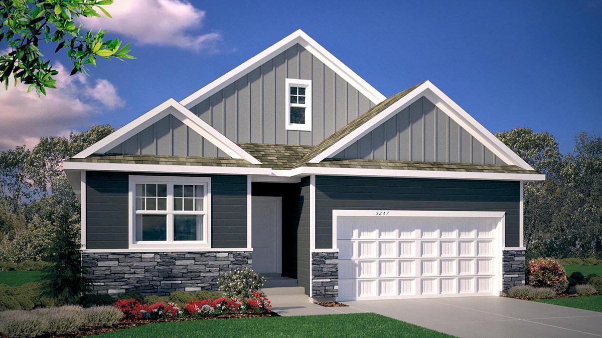 Beautiful curb appeal with the Northern Craftsman elevation!