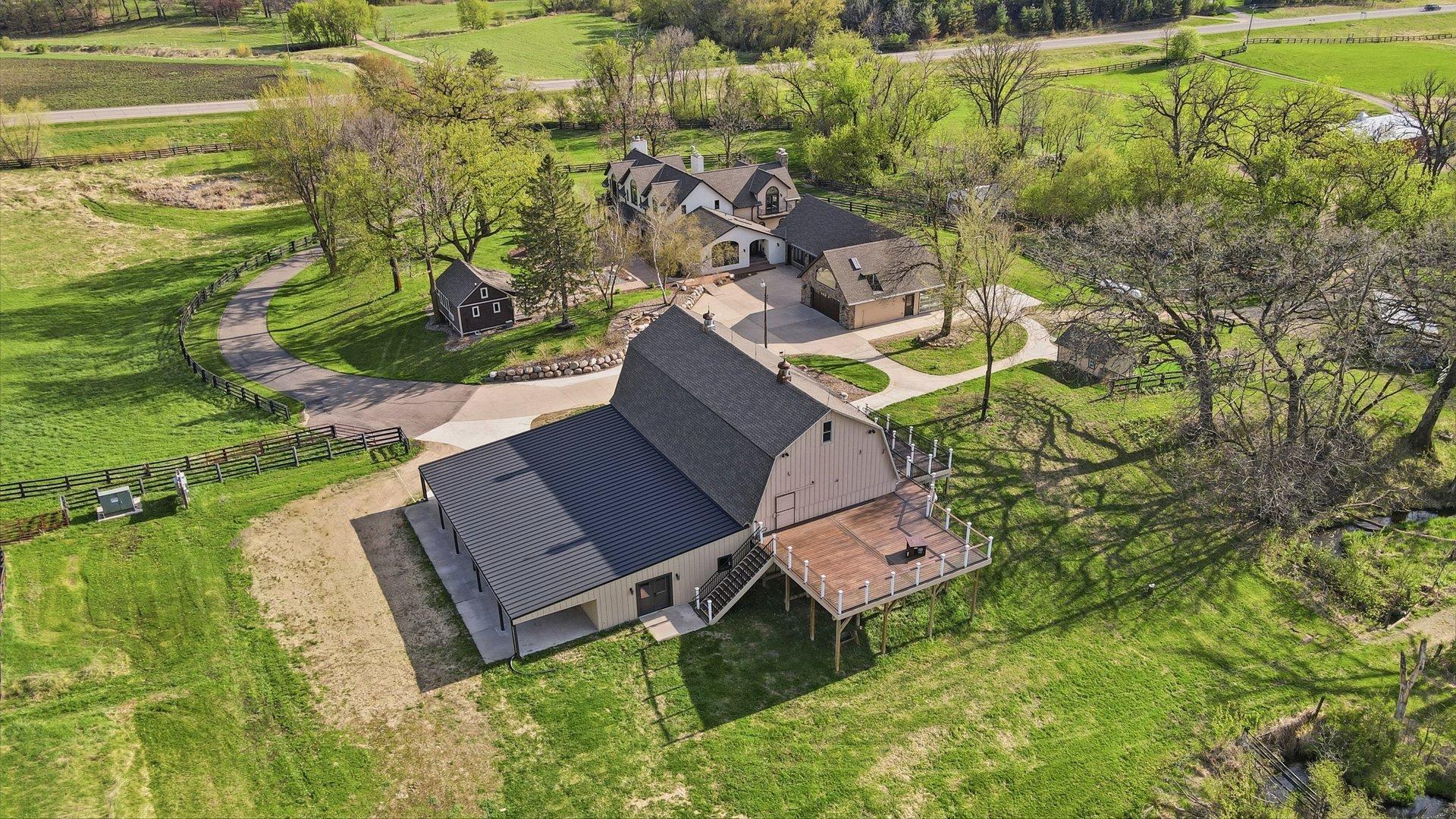 barn deck is made from iron wood
