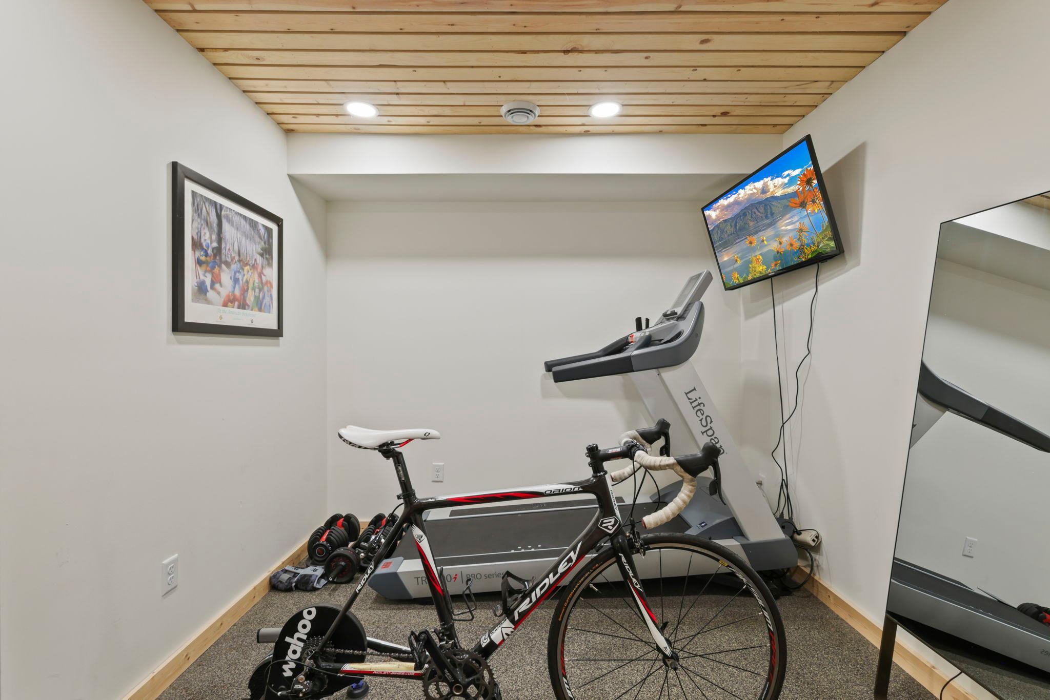 Make this your feature workout room or extra office space!