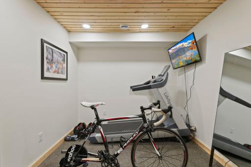Make this your feature workout room or extra office space!