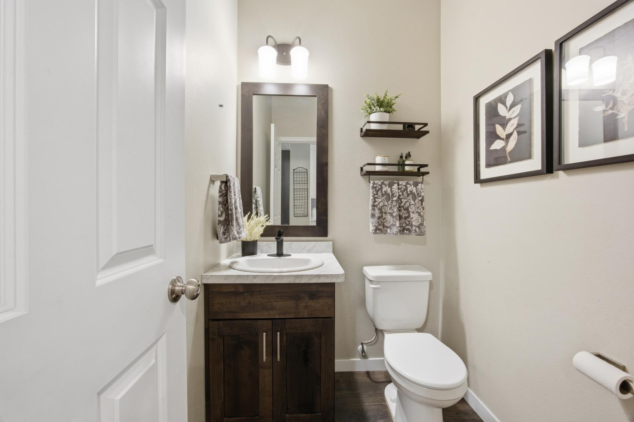 Convenient Main floor half bath