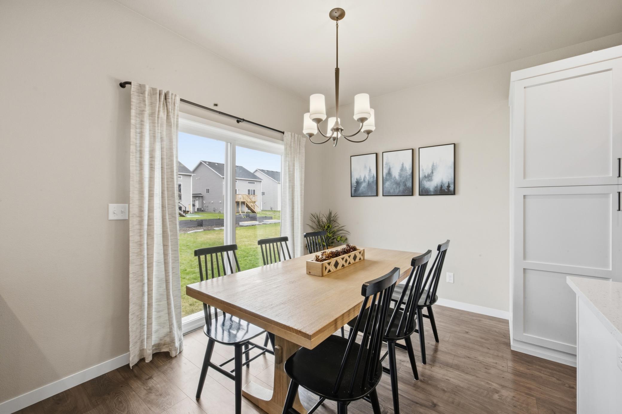 Dining Room with backyard access