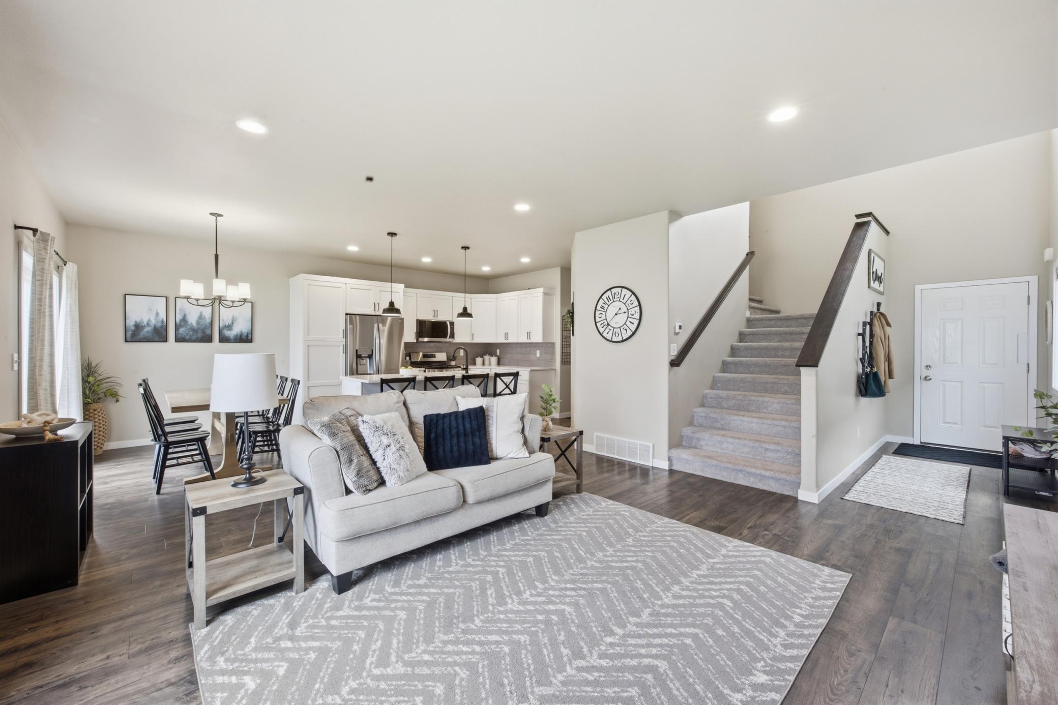 Open-concept floor plan for Entertaining + Everyday Living