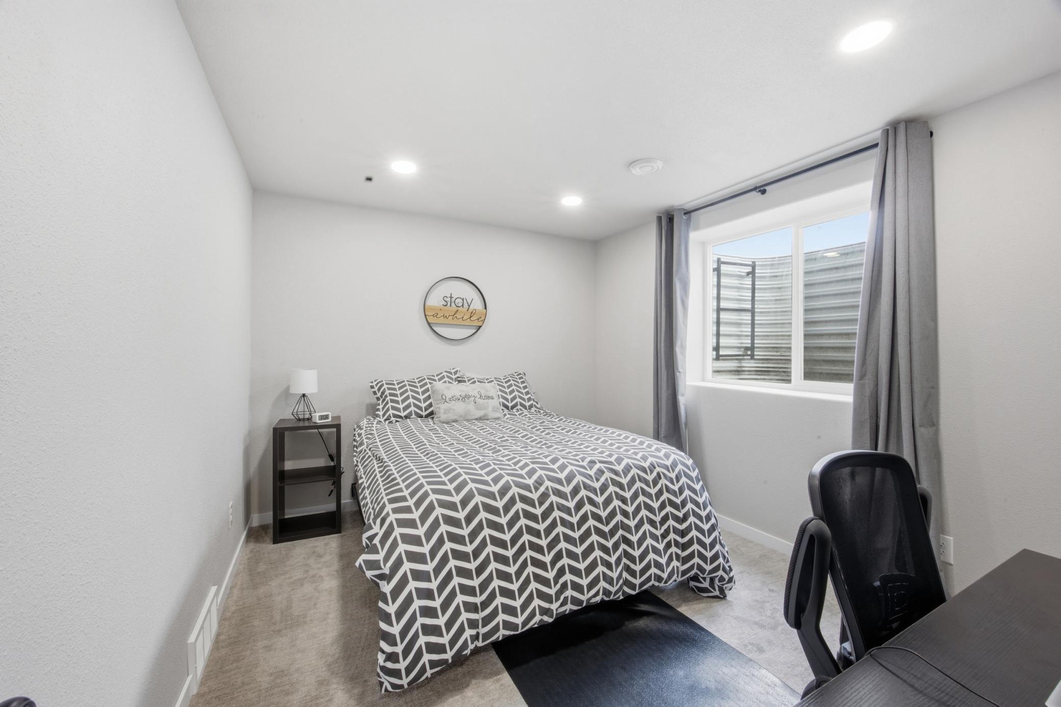 basement bedroom