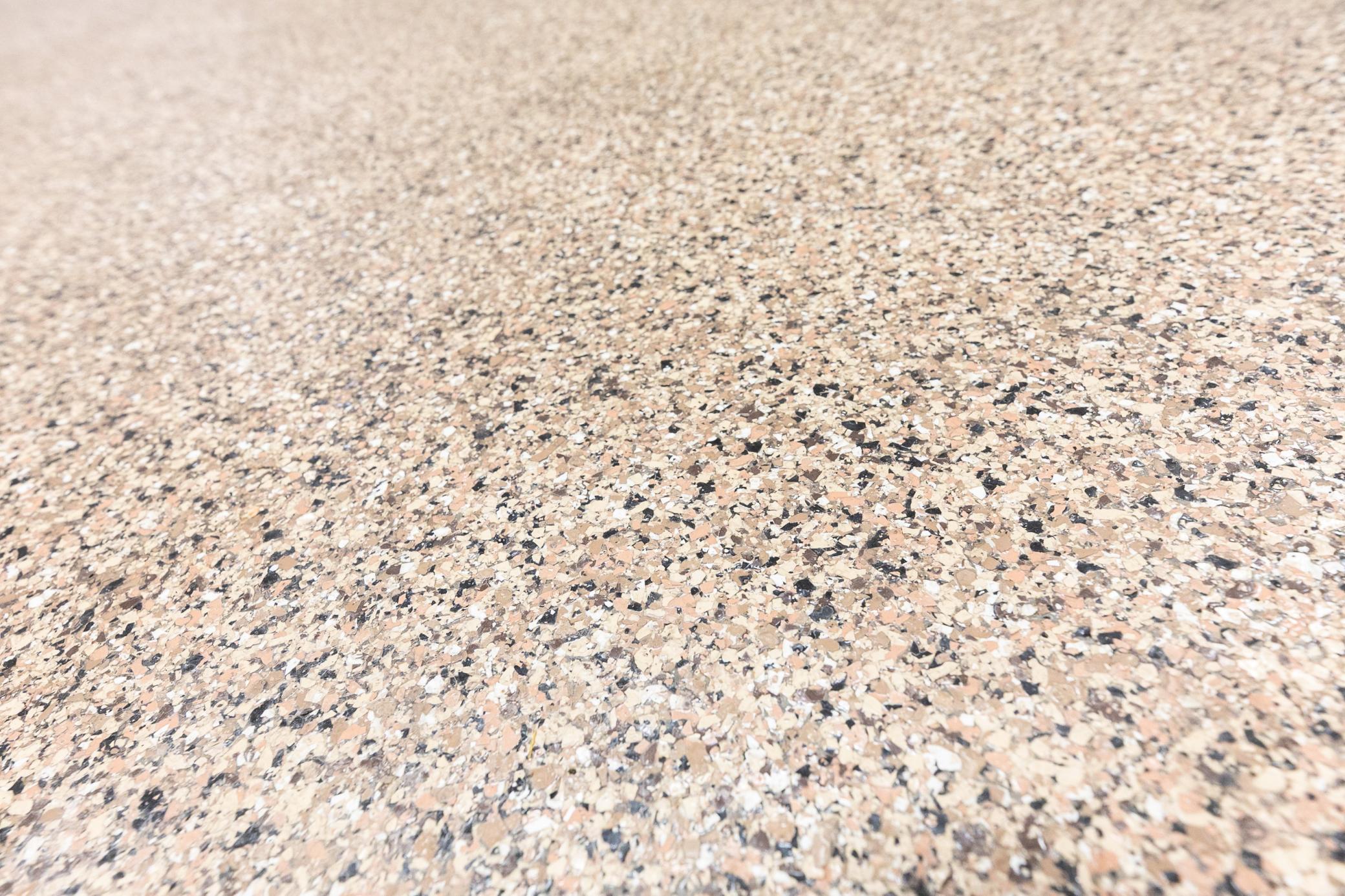 Epoxy flooring in the garage