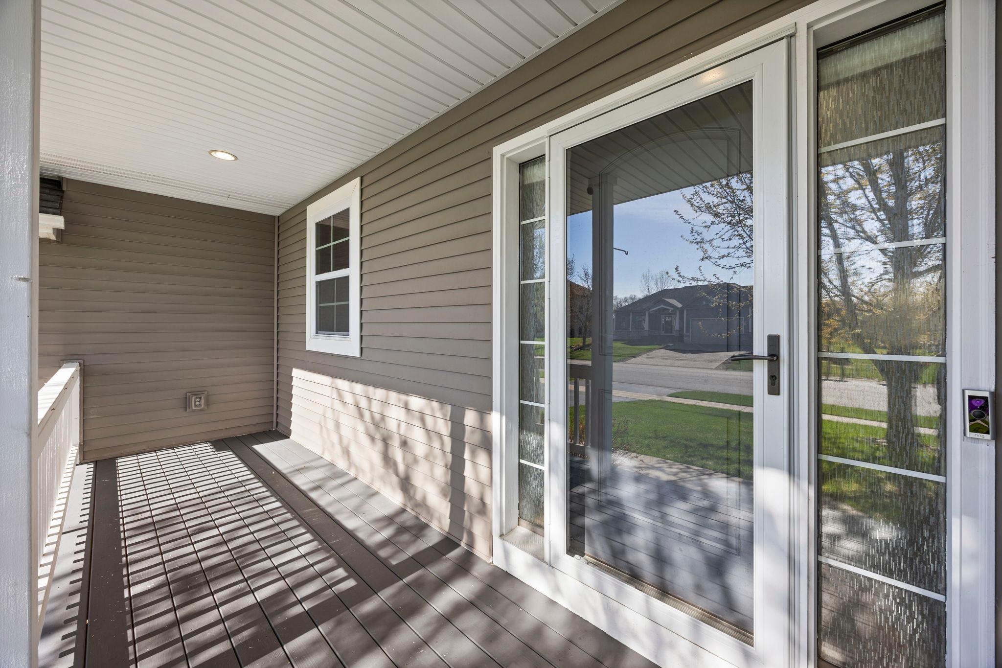 Welcoming front porch