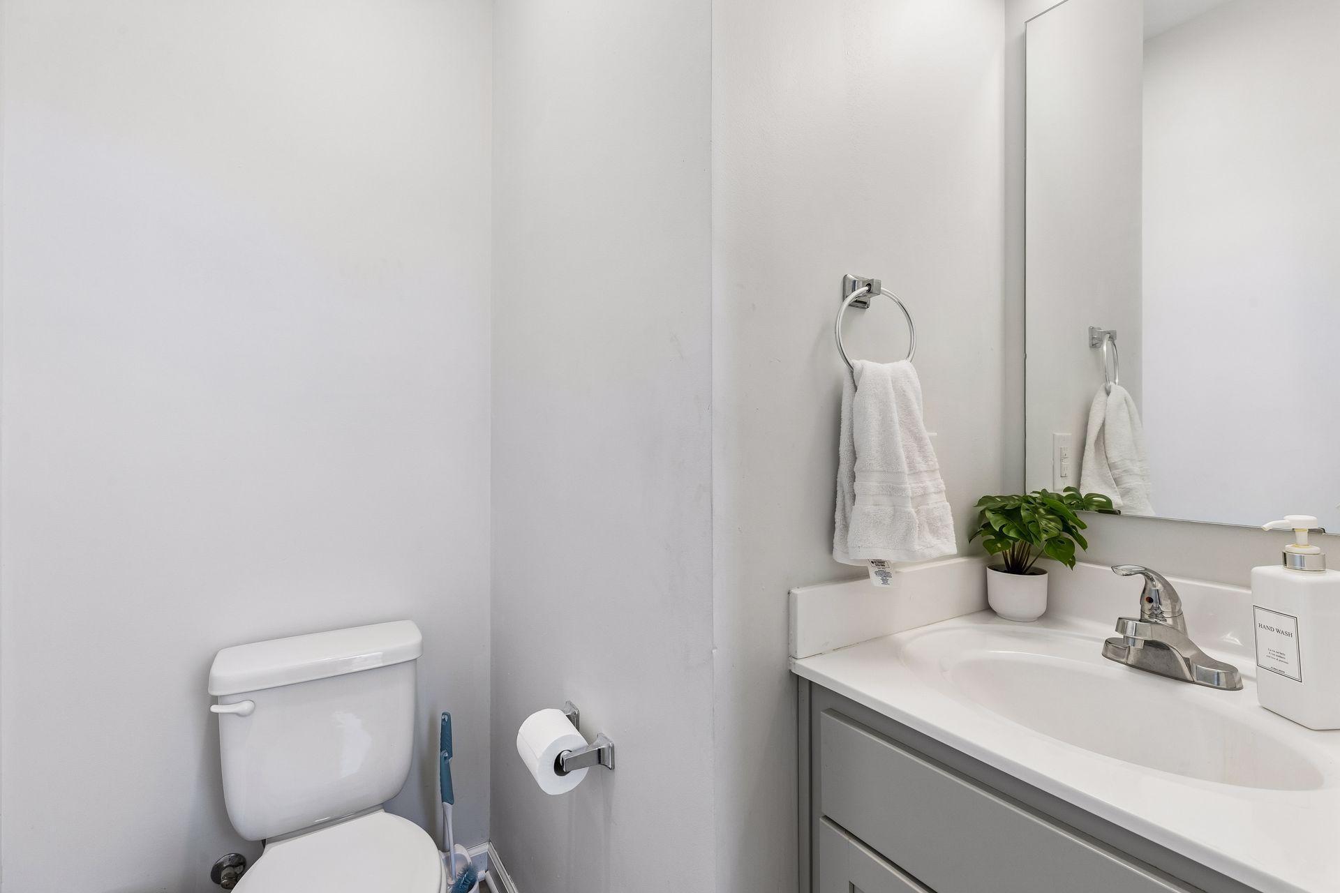 Half bath on the main level