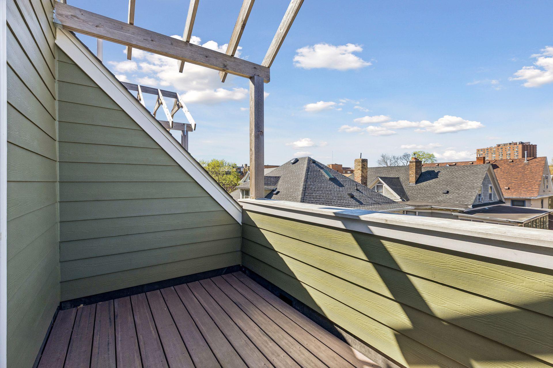 Private rooftop deck