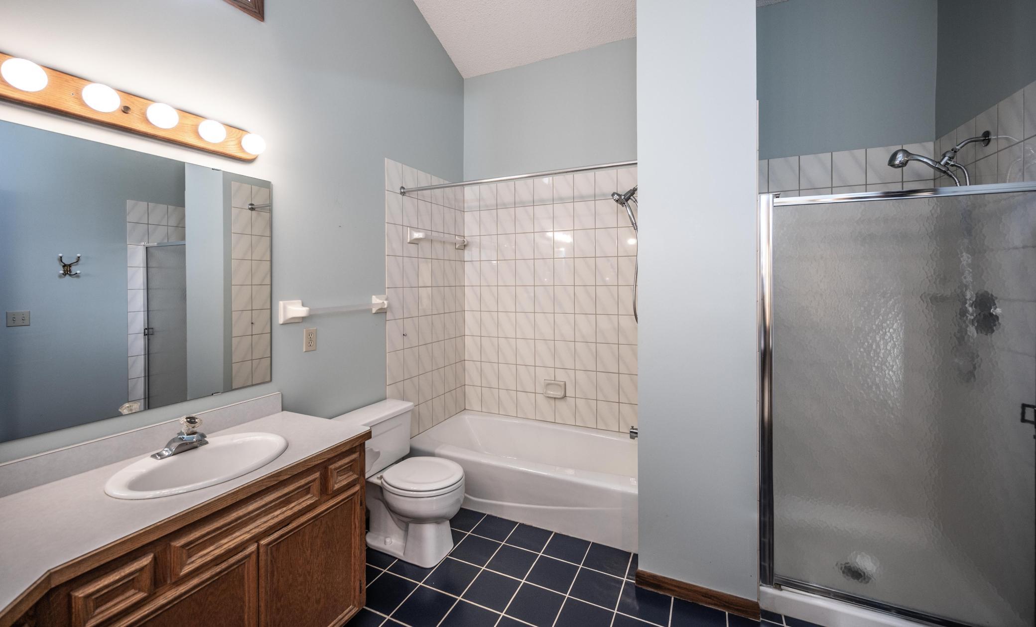 Another view of the upper level full bath