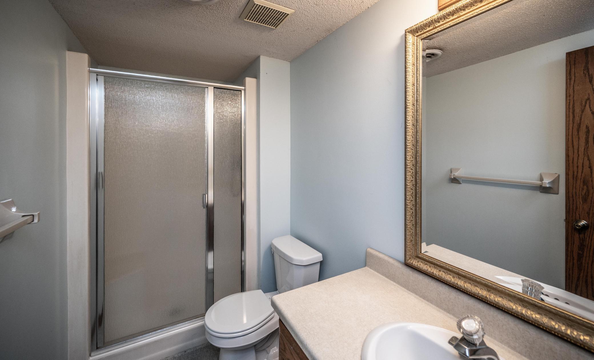Lower level 3/4 bath